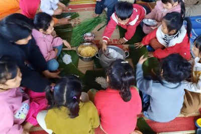 Buổi Trải Nghiệm Gói Bánh Chưng Tại Trường Mầm Non Họa My – Huyện Ea Kar